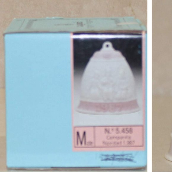 Vintage Llardo 1987 Christmas Bell Ornament - Picture 4 of 5